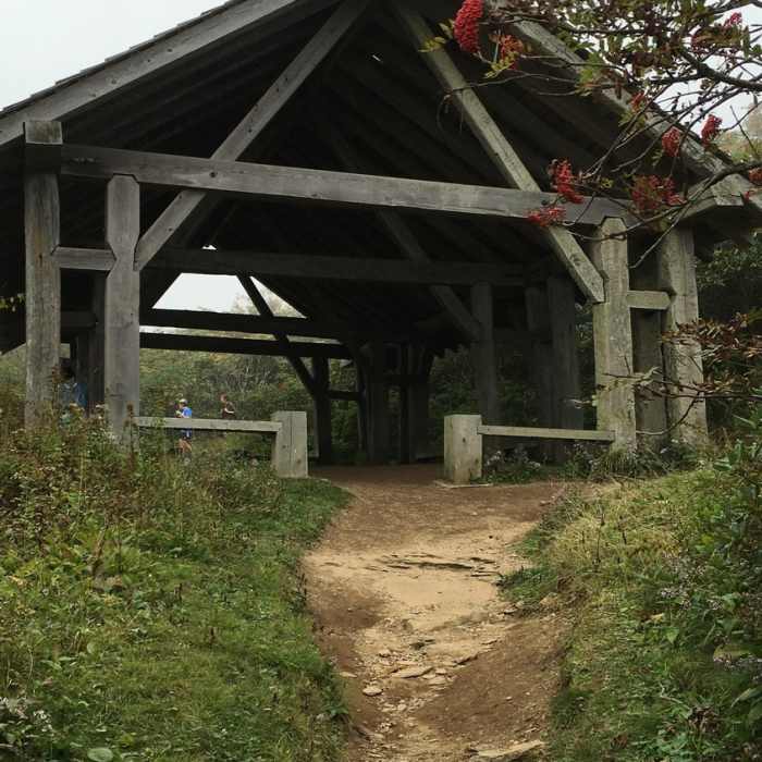 Shelter. Near Craggy Gardens Trail