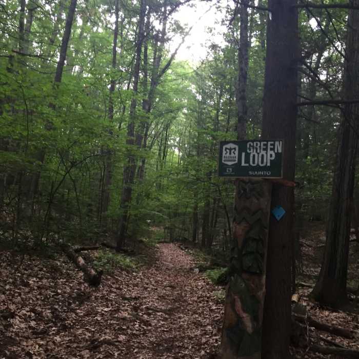 Green Loop Trailhead Near Northfield Mountain Trails