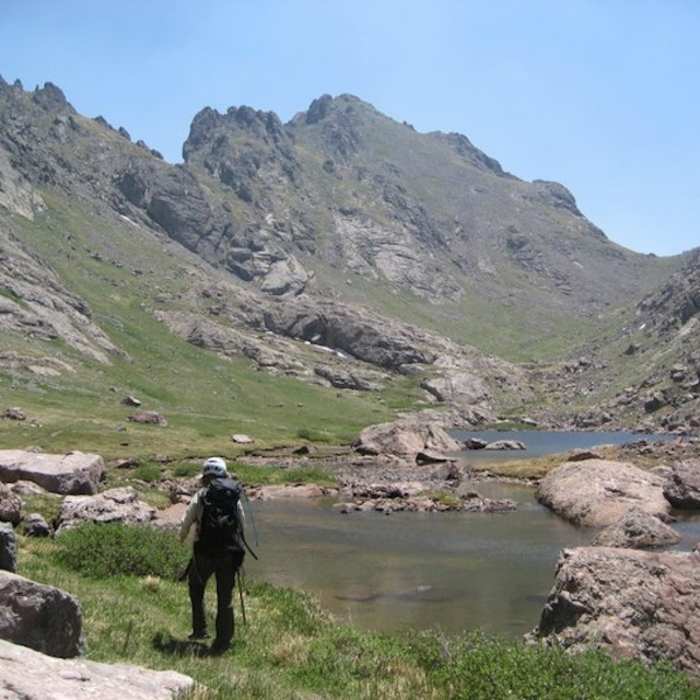 A small runoff pool near Cottonwood Lake. Near Crestone Peak South Face