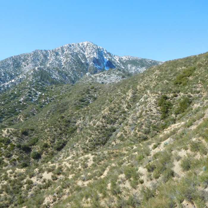 North side of Strawberry Peak from Strawberry Peak Trail. Near Big Tujunga to Strawberry Potrero and Josephine Peak