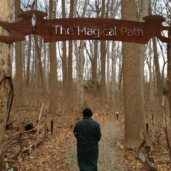 It's FREEZING woman! Near Tyler Arboretum Loop