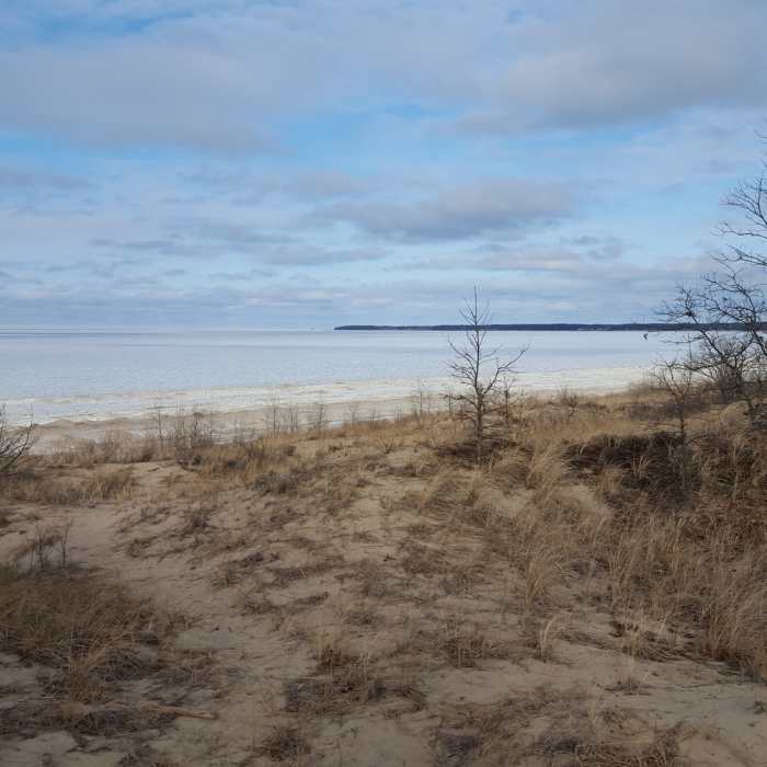 Lake Huron shoreline. Near Port Crescent Loop