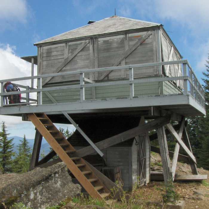 Devil's Peak Lookout. Photo by USFS. Near Hunchback Trail #793