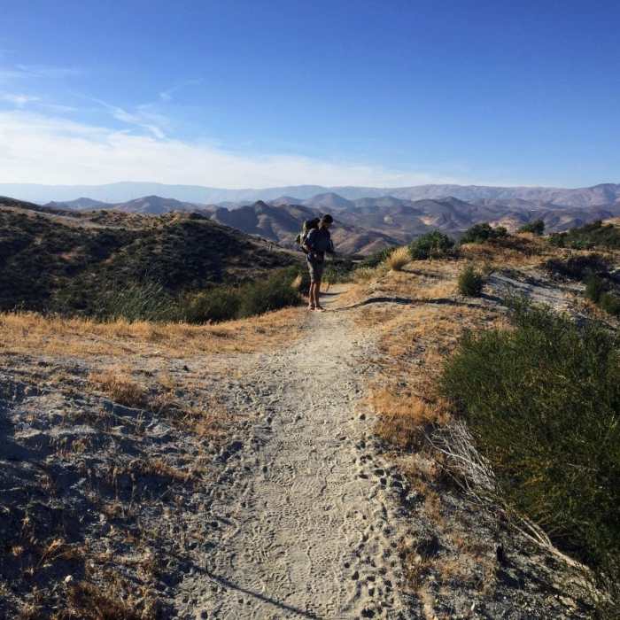 Near Indian Canyon Trailhead to North Fork Saddle Picnic Area