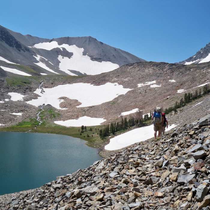 August 2012 - Making it across the north west side of copper lake Near Copper Lakes Trail #635