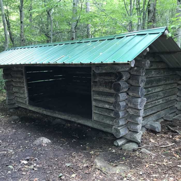 Canaan Mountain Shelter. Near Canaan Mountain Trail