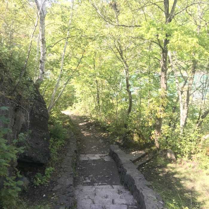 Stairs are more fun down than up! Near Niagara Scenic Parkway
