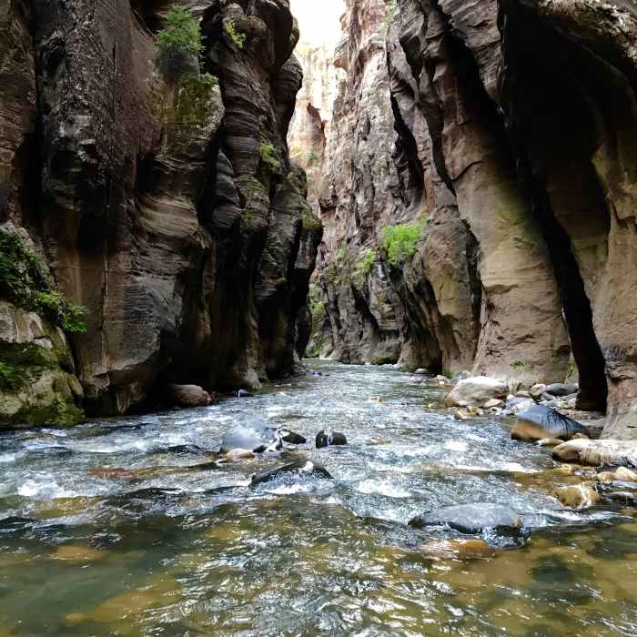 Near The Narrows - Wall Street to Big Springs Route