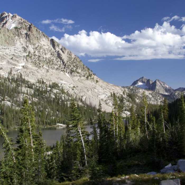 Near South Fork of the Payette River, Hidden Lake and Cramer Divide