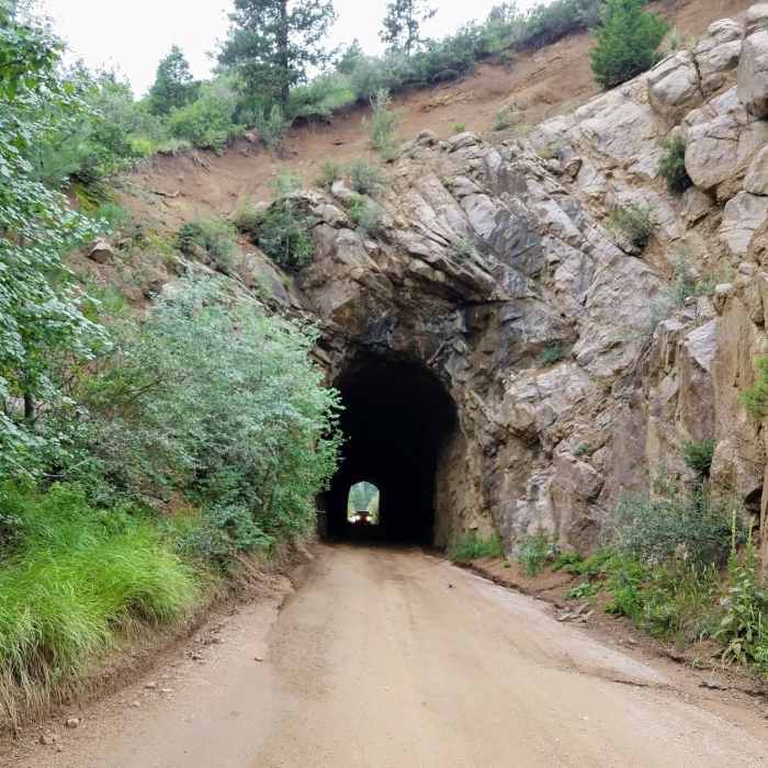 First Tunnel. Honk and Lights, Please! Near Spring Creek Trail