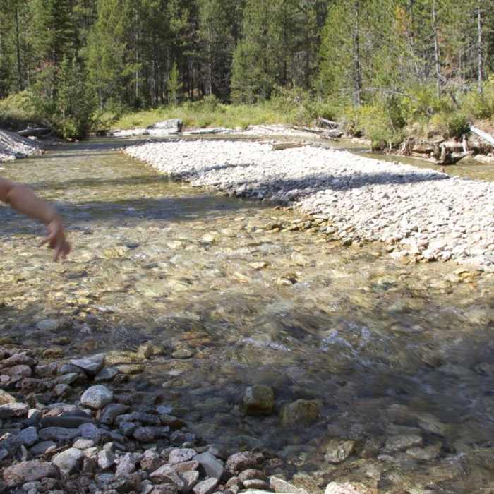 Near Stanley Lake Creek + Bridal Veil Falls