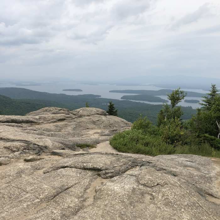 View from the summit. Near Mt. Major Trail