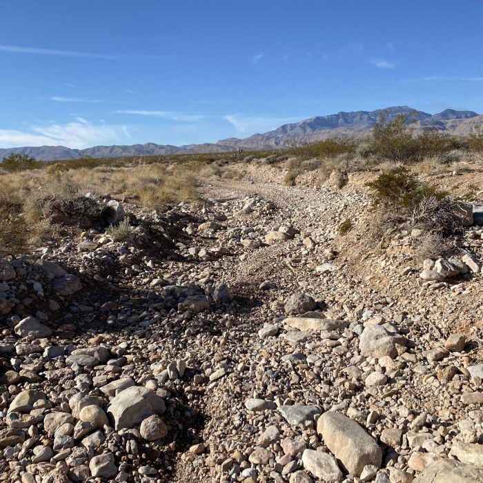 Tough part of the "trail". Near Morning Glory