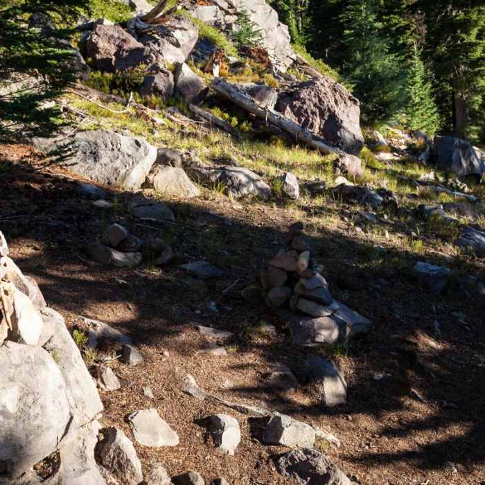 Near Diamond Peak, Marie + Rockpile Lakes