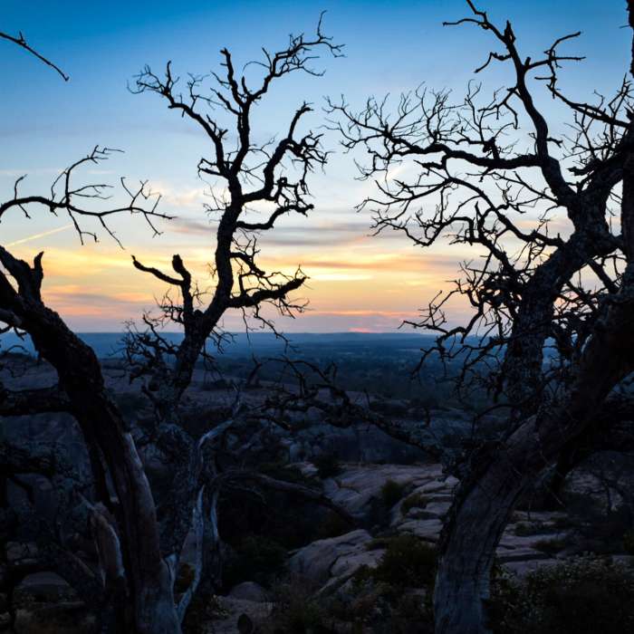 Sunset on top of NW Enchanted Rock Near Enchanted Rock Tour