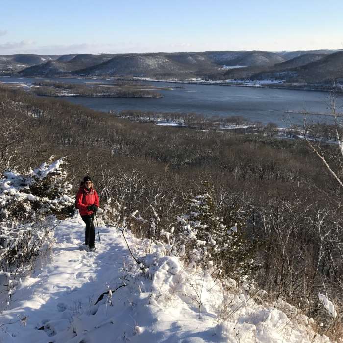The beginning of the ridgeline along the Perrot Ridge Trail offers phenomenal views of the surrounding area. Near Perrot Ridge/Brady's Bluff Figure 8