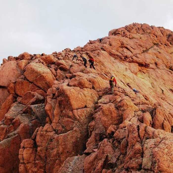 The easy scrambling and solid rock of North Eolus provides a stark contrast to its larger sister. Near North Eolus