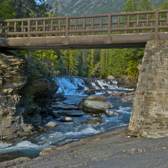 McDonald Creek Bridge Near Upper McDonald Creek