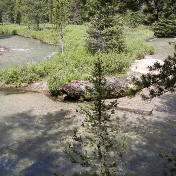 Near Stanley Lake Creek + Bridal Veil Falls
