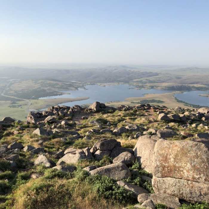 View from the top. Near Mount Scott Service Road
