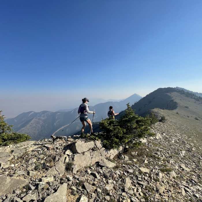 North bound along the ridge to Baldy. Near Bridger Ridge Traverse 2.0 (M to Corbly)