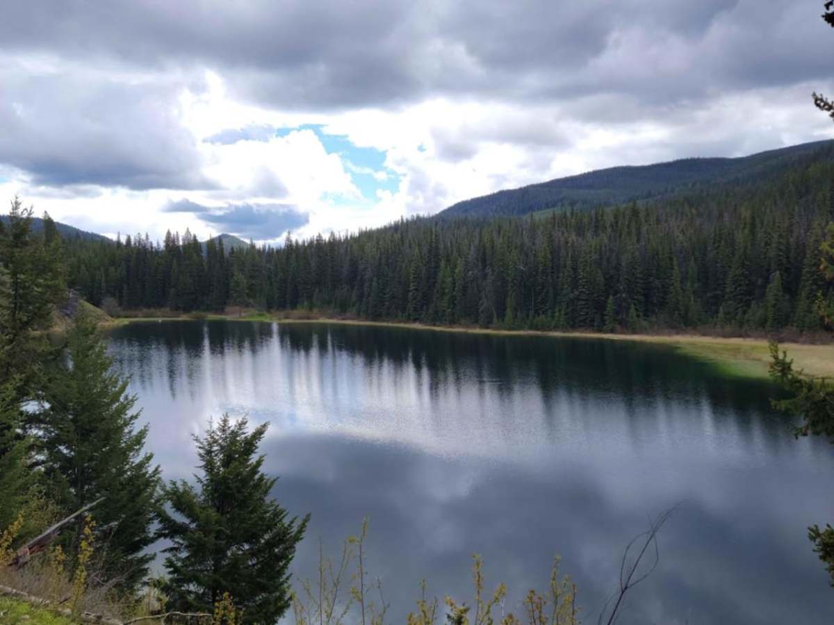 Blue Earth Lake trail photo