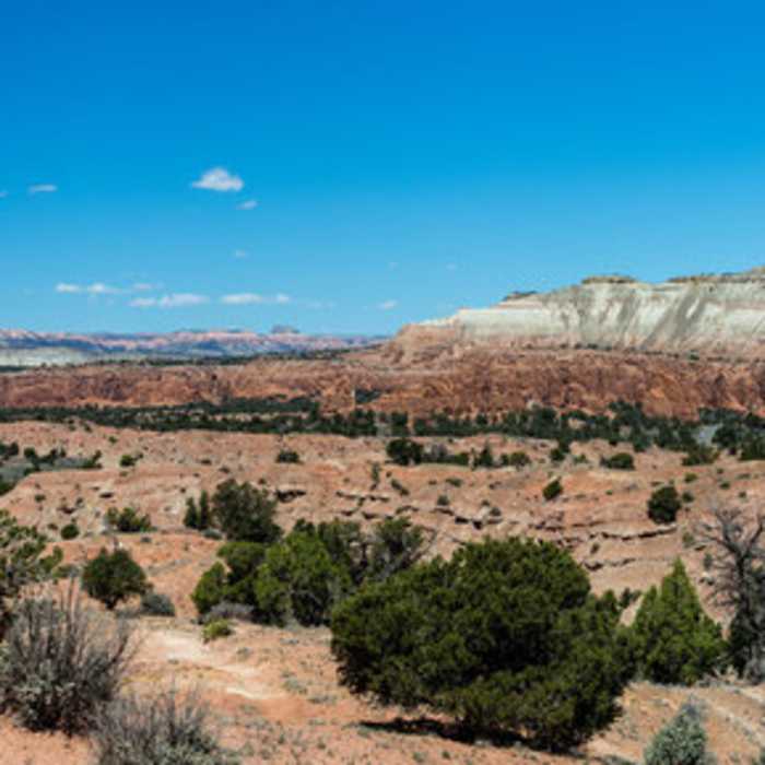 Enjoy a panoramic view of Kodachrome Basin State Park and Bryce Canyon National Park. Near Shakespeare Arch - Sentinel Trail