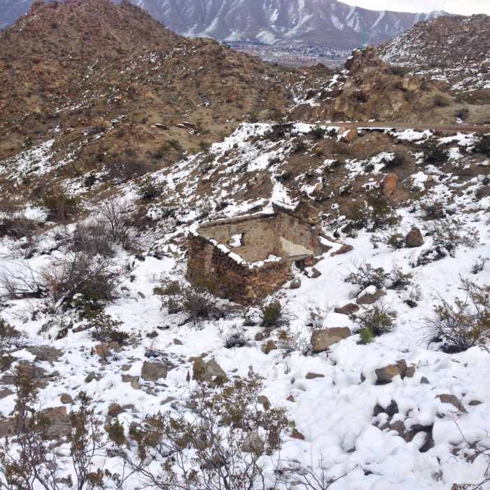 The remains of the house sculptor Urbici Soler lived in while building the statue. Near Mount Cristo Rey