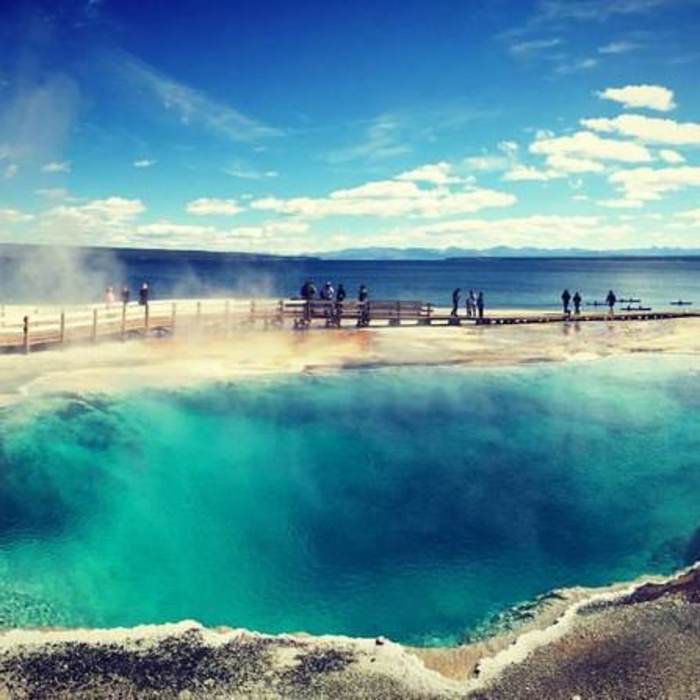 Near West Thumb Geyser Basin Trail