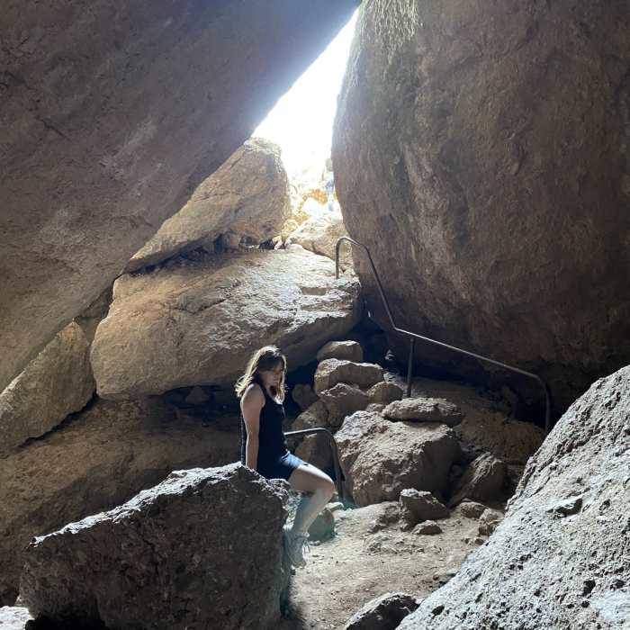 Sami in Balconies Cave Near Balconies Cliffs Trails