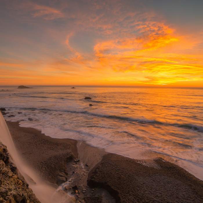 Near Alamere Falls via Coast Trail from Palomarin Trailhead