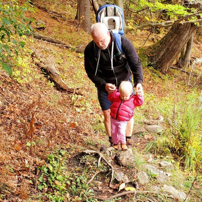 Future hiker. Near Mine Loop to Point Spur