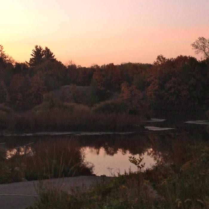 A beautiful sunrise reflects off the water at Banner Lakes in Summerset State Park. Near Banner Lakes at Summerset State Park
