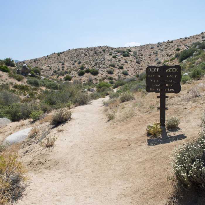 Near Lower Deep Creek Canyon + Warm Springs Near Lower Deep Creek Canyon + Warm Springs