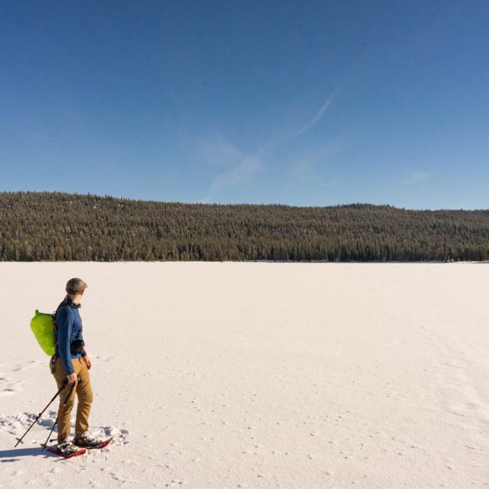 Near Redfish Lake Winter Hike