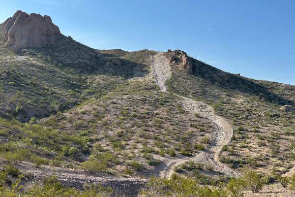 Steep Rock Face Climb