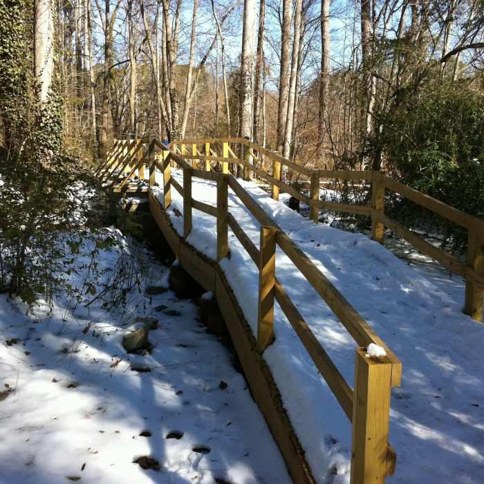 Snow Bridge Near Murphey Candler Park Trail