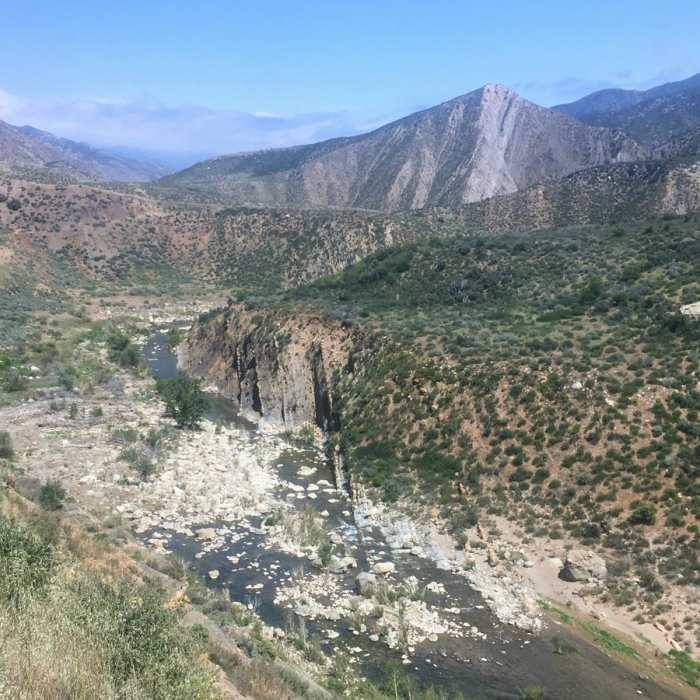Near Sespe Hot Springs via Sespe River Trail