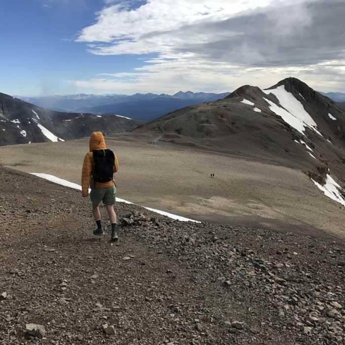 Heading east from the top of Cameron toward Lincoln. Near Mount Lincoln