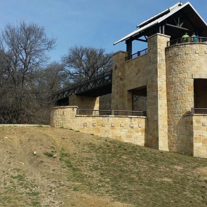 The Observation Tower provides pleasant views of the surrounding area. Near Arbor Hills Nature Preserve