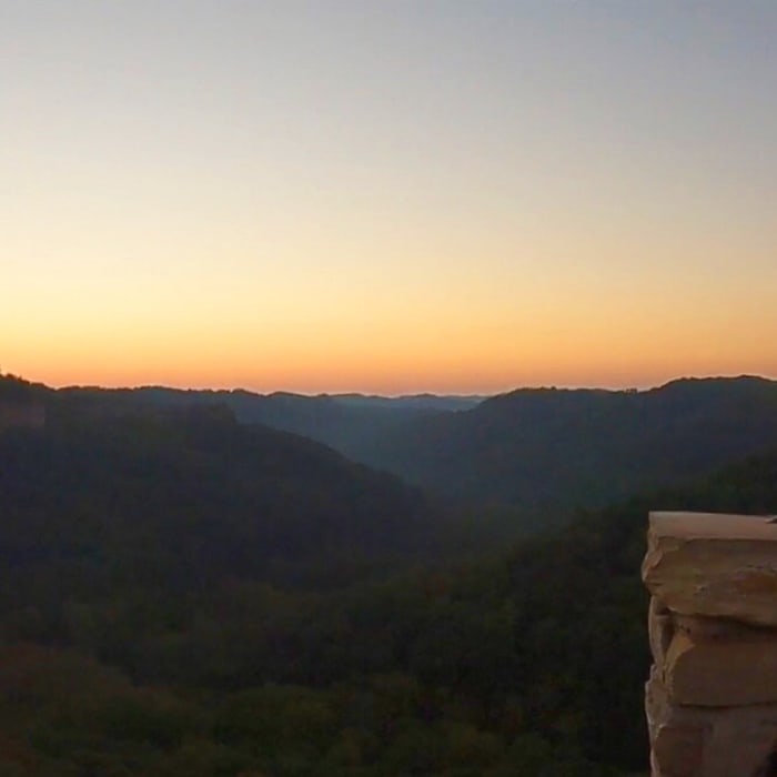 View from the end of Chimney Top trail. Near Chimney Top Trail #235