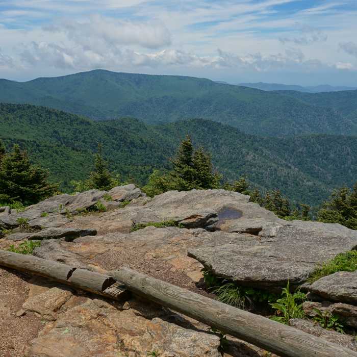 Black Mountain Crest Trail on Mt. Mitchell. Near Mount Mitchell Vert Marathon