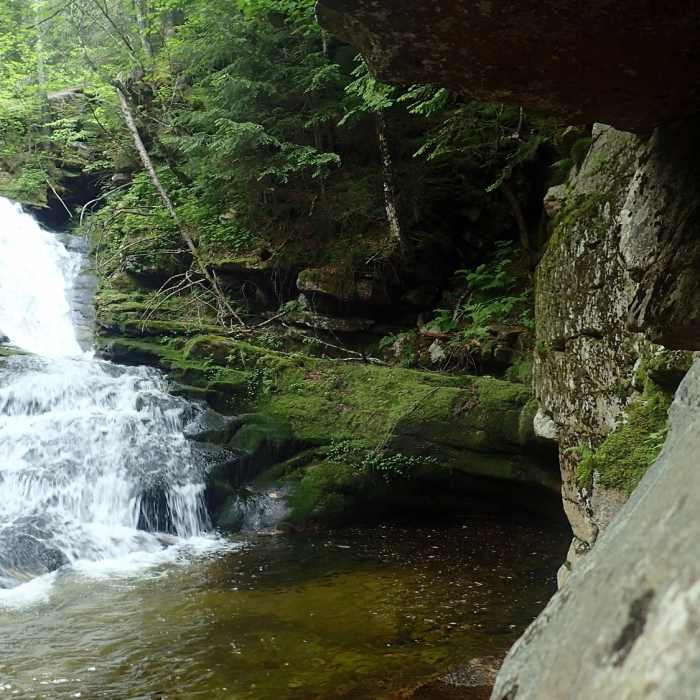 This is the first of a number of cascades. Near Snow's Mountain Lower Loop