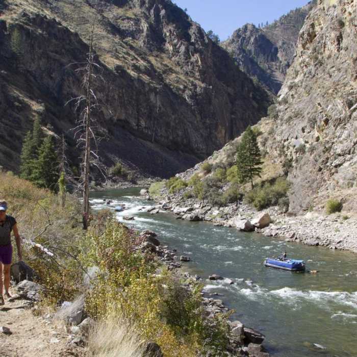 Near Middle Fork of the Salmon River Trail a Day 6
