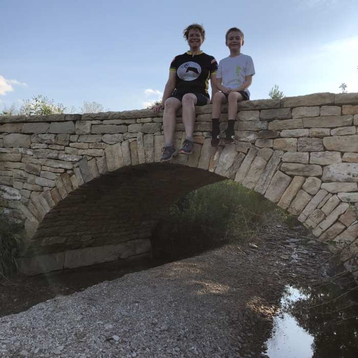The mortarless stone bridge is pretty awesome! Near PrairyArt Path