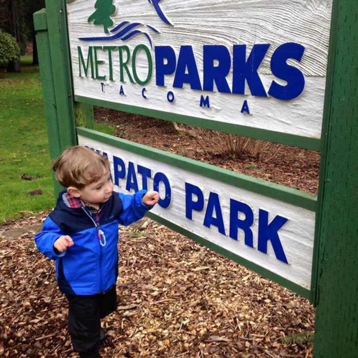 Welcome to Wapato Park. Near Wapato Lake Accessible Loop Path