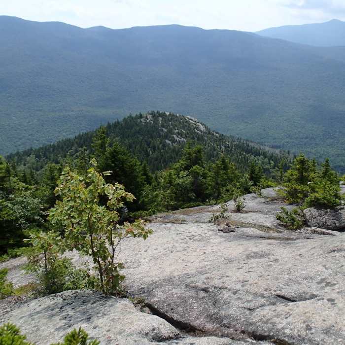 View of false summit from summit approach. Near Catamount Mountain Trail