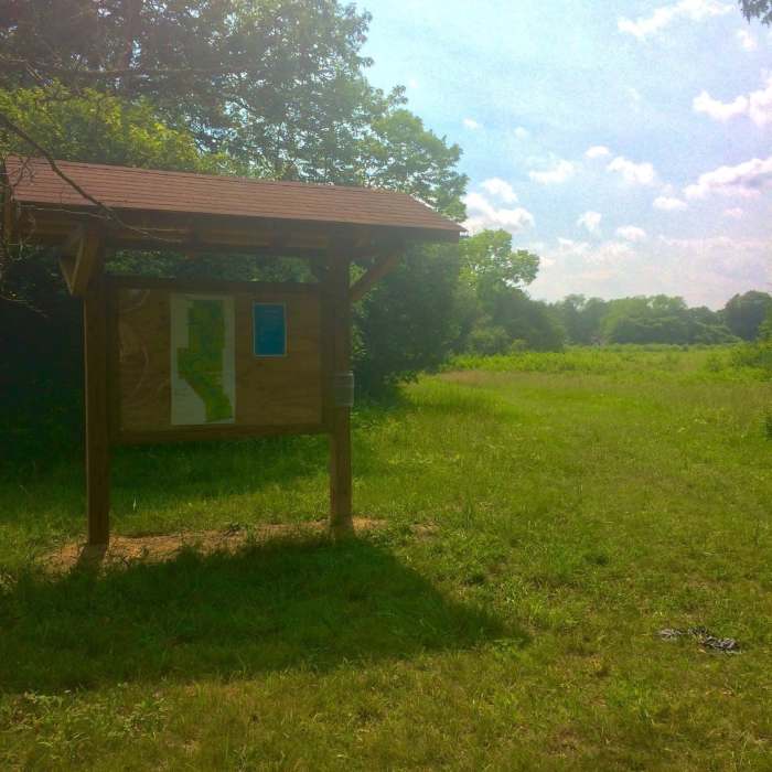 The Prairie Trail and Butterfly Garden trailhead. Near Prairie Pathway