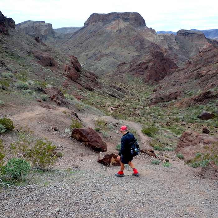 Descending into Hot Spring Canyon Near Arizona Hot Springs (Ringbolt Hot Springs)