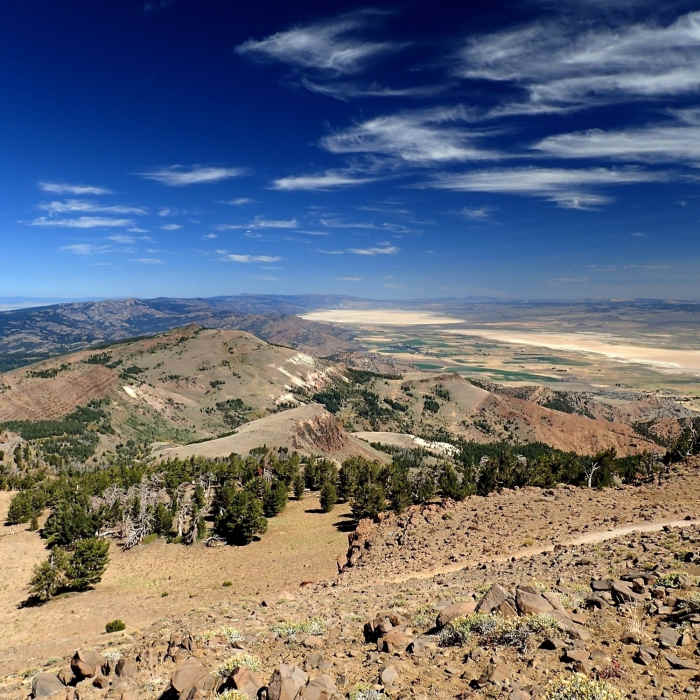 Looking north from the Summit Trail above Patterson Lake. Near Summit Trail #15E10